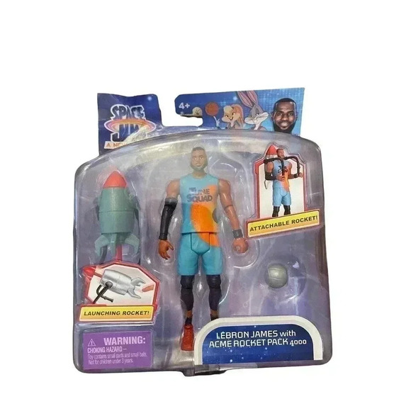 Space Jam A New Legacy: Lebron James Action Figure with Acme Rocket Pack 4000 - Picture 1 of 2